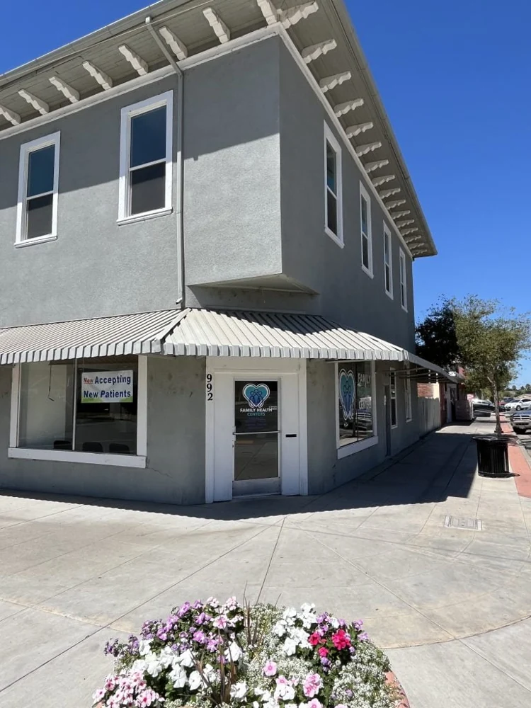 Exterior of the Family Health Centers clinic in Firebaugh, California